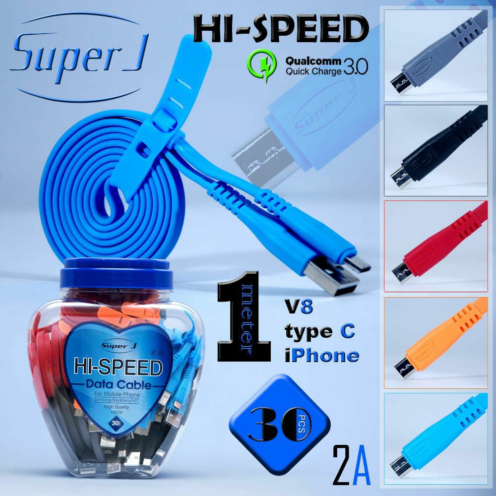 KABEL DATA SUPER J HI SPEED MICRO USB (1 TOPLES 30)